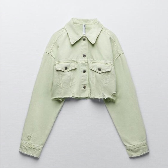 NWOT Zara Cropped Jacket and Shorts Set - Picture 2 of 7